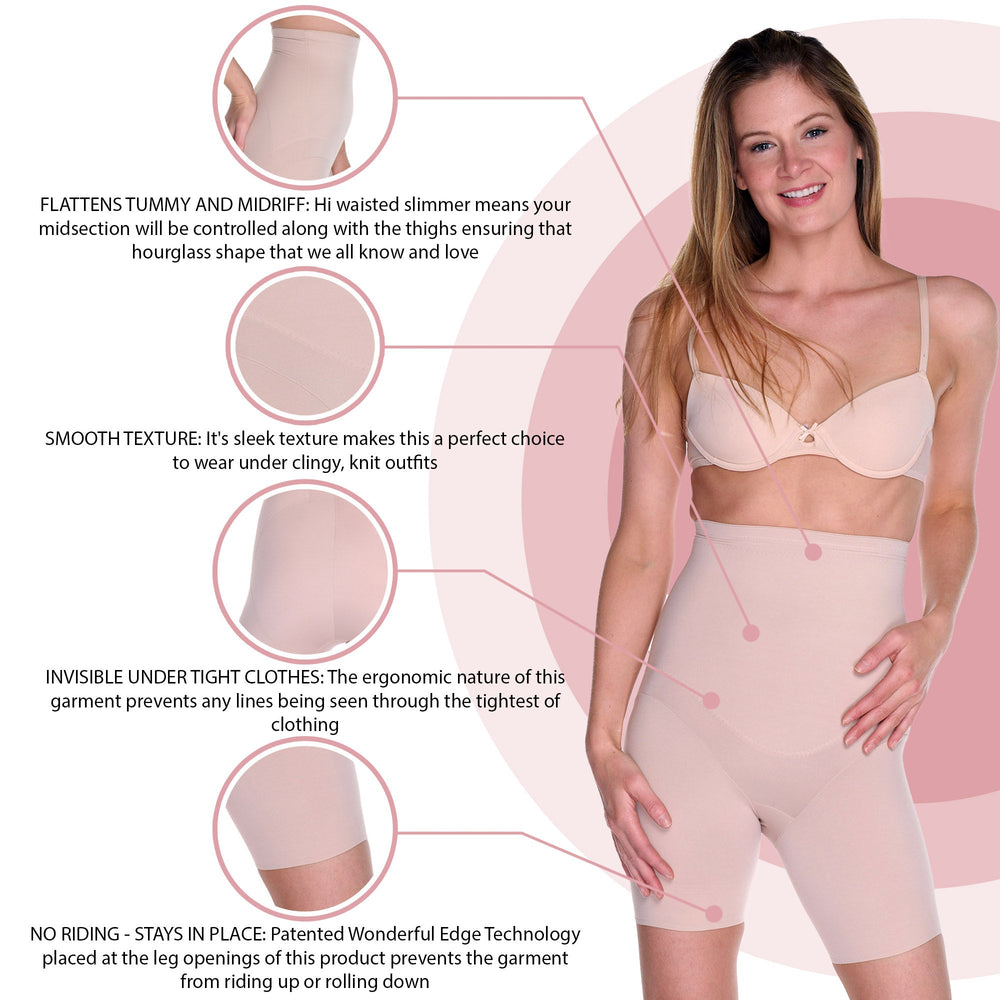 
                      
                        Flexible Fit Hi Waist Thigh Slimmer  Thigh Slimmer  Miraclesuit.
                      
                    