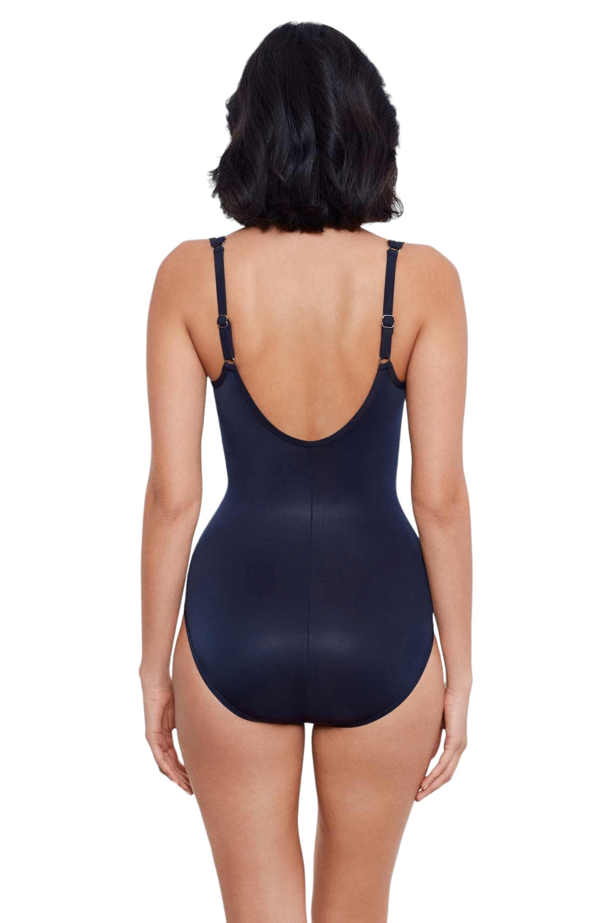 Midnight Blue Network Madero Shapewear Shaping Swimsuit  Swimwear  Miraclesuit.