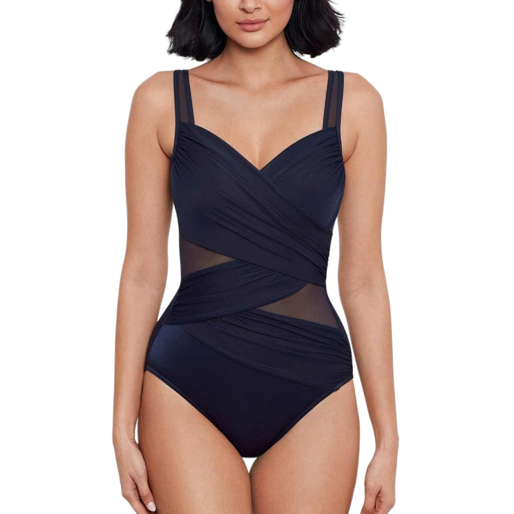 
                      
                        Midnight Blue Network Madero Shapewear Shaping Swimsuit  Swimwear  Miraclesuit.
                      
                    