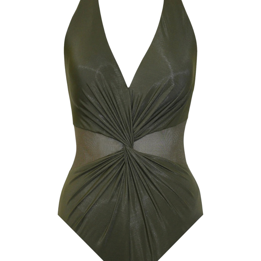 
                      
                        Nori Green Illusionists Wrapture One Piece Swimsuit  Swimwear  Miraclesuit.
                      
                    