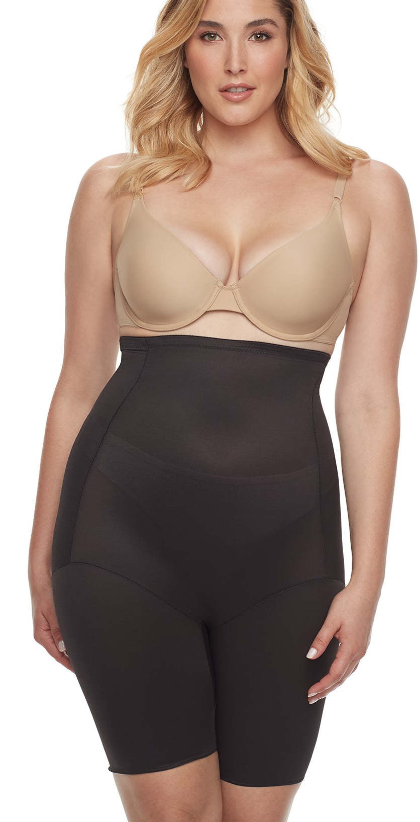 Fuller Figure Comfortable Firm High Waist Thigh Slimmer  Thigh Slimmer  Naomi & Nicole.