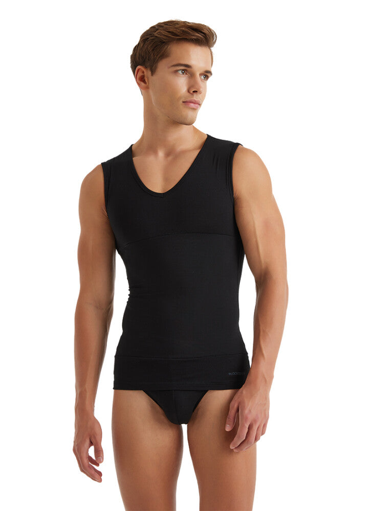 
                      
                        Mens Control V Neck Compression Singlet
                      
                    