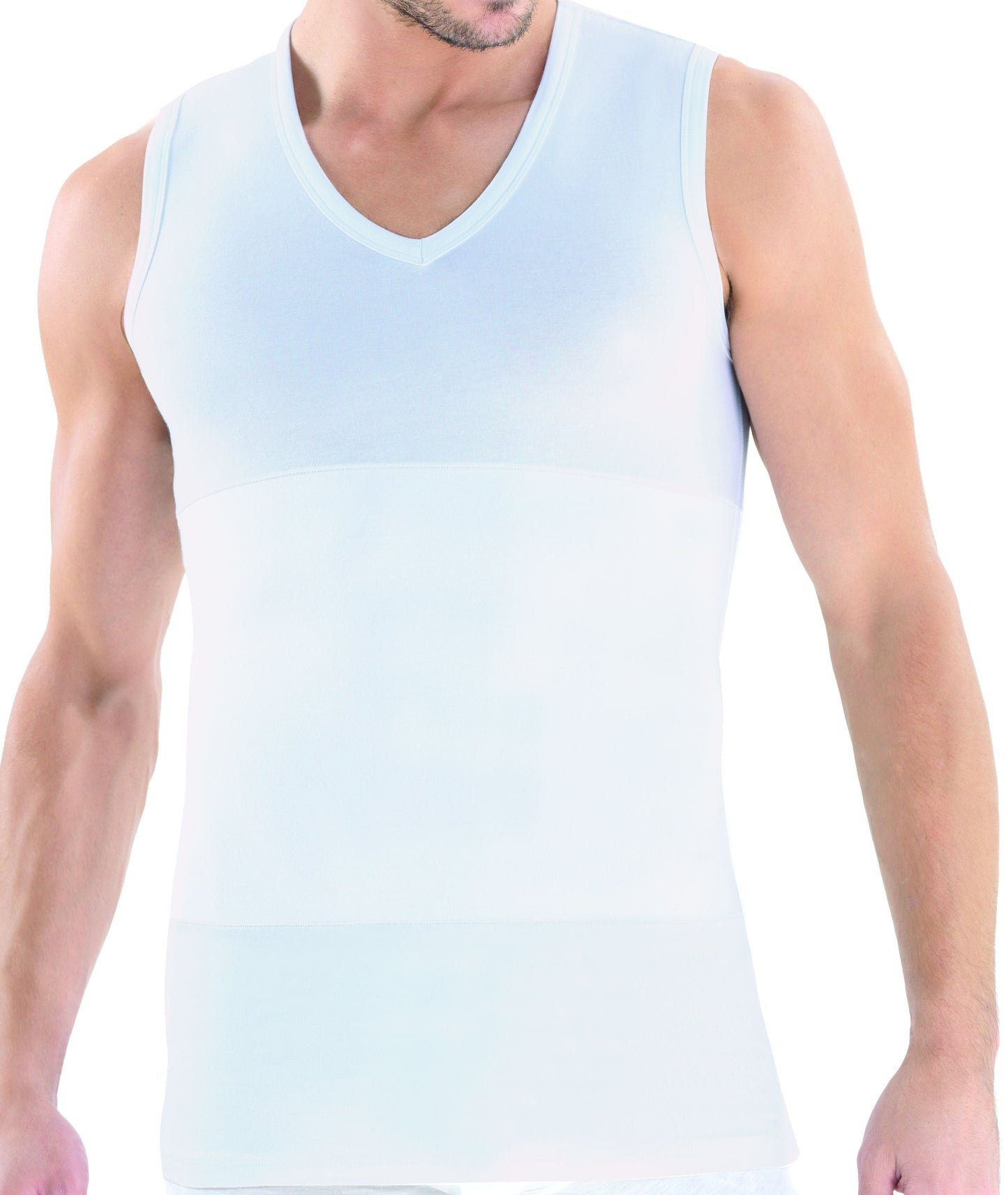 Mens Control V Neck Compression Singlet  Mens  Blackspade.